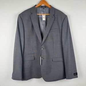 Express Suit Jacket Mens 48R Gray New Slim Fit Blazer Office‎ Business Casual